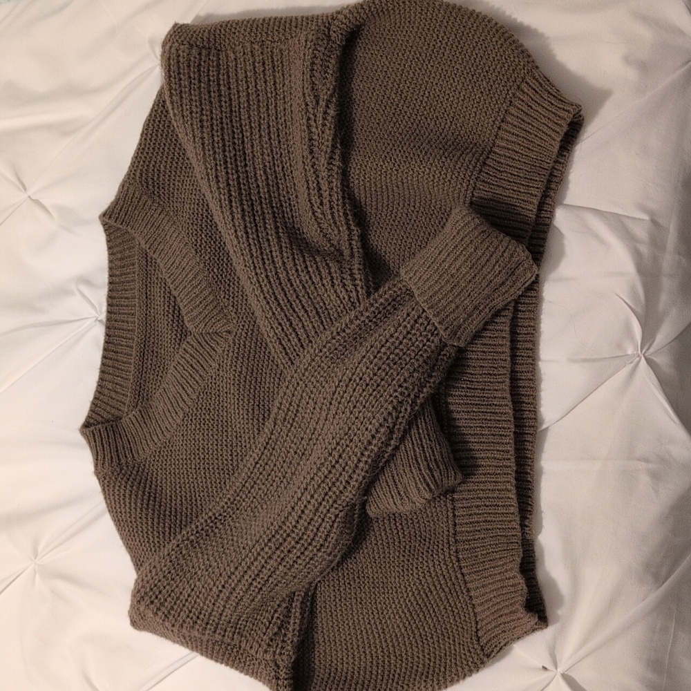 Commense V-Neck Sweater - Taupe - Picture 5 of 8